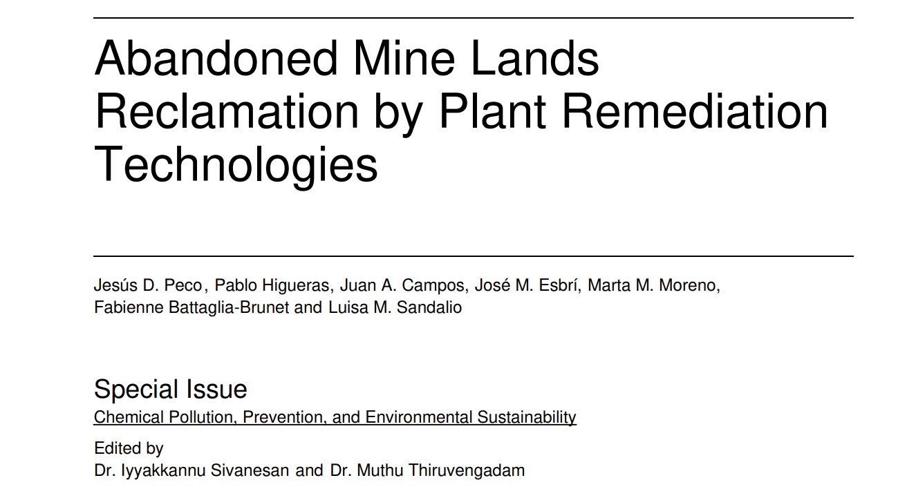 Recuperación de Tierras Mineras Abandonadas mediante Tecnologías de Fitorremediación