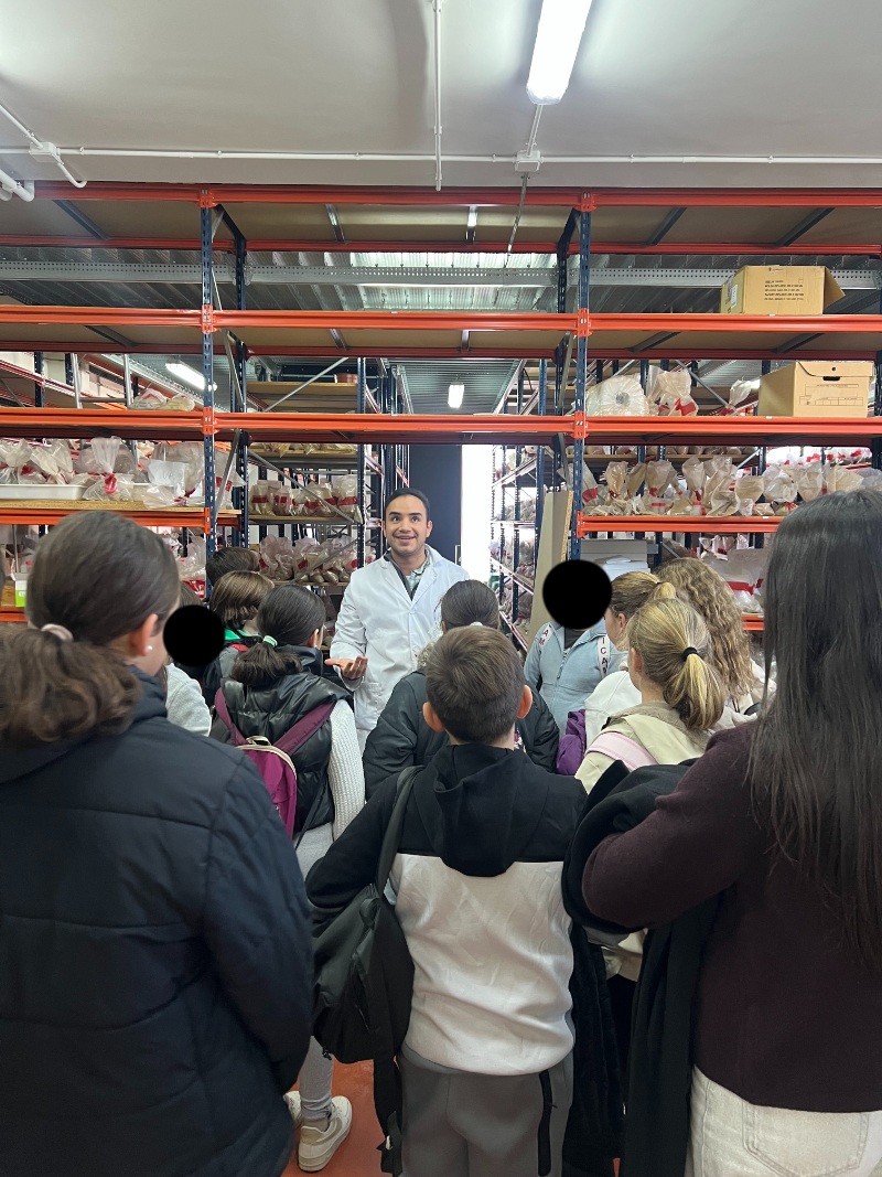 Taller impartido sobre el proyecto LIFE-HERMES, durante la jornada STEM en la EIMIA. 21/Noviembre/ 2025