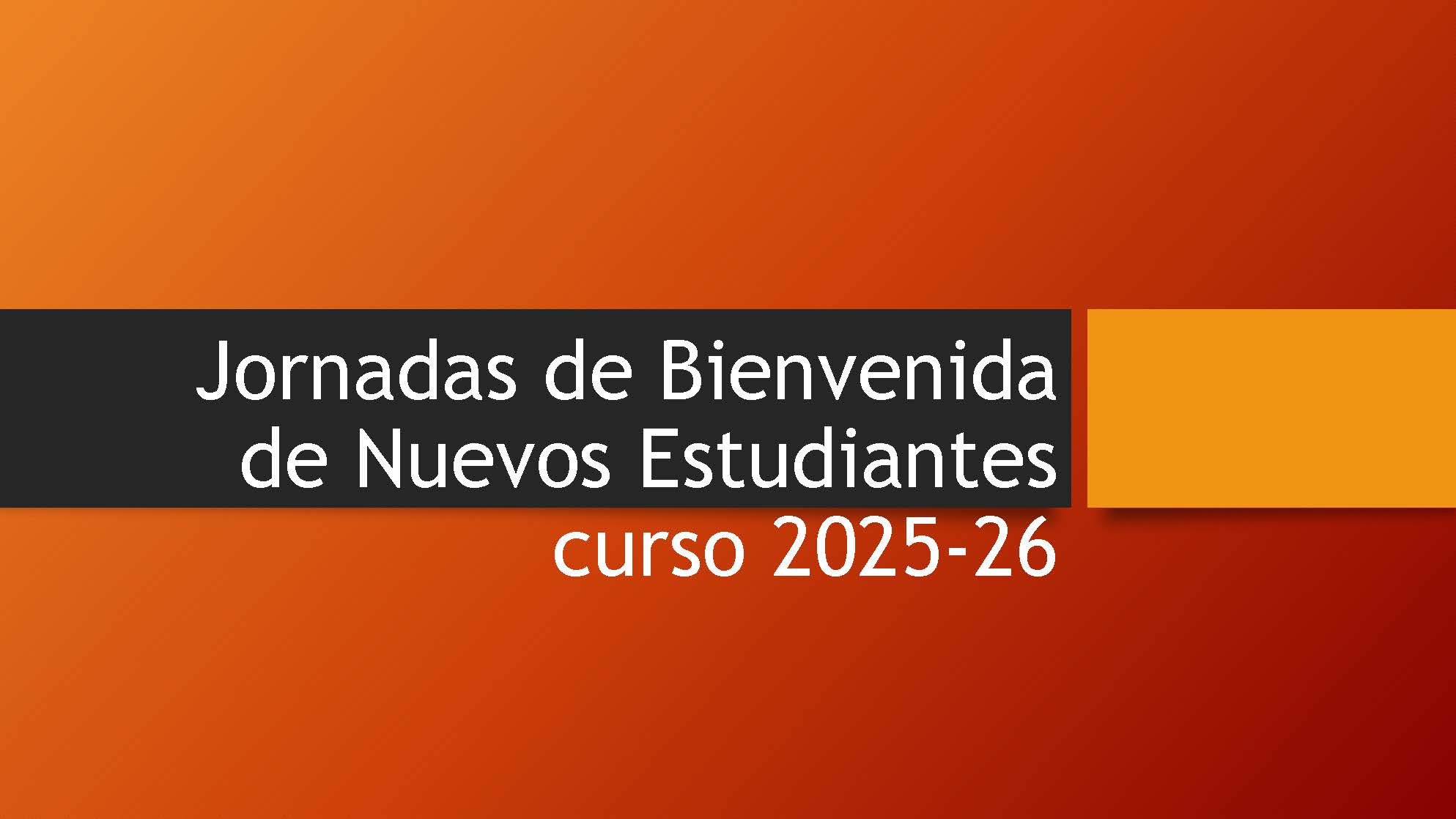 Jornadas Bienvenida