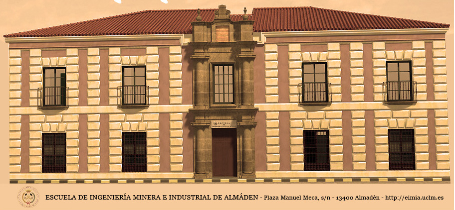 Reconstrucción virtual de la fachada de la antigua casa academia de minas