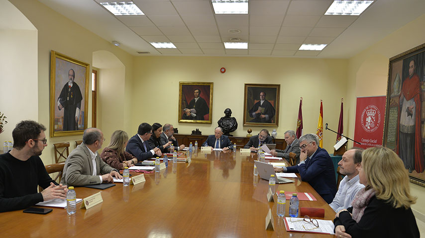 Pleno del Consejo Social de la UCLM en Ciudad Real.