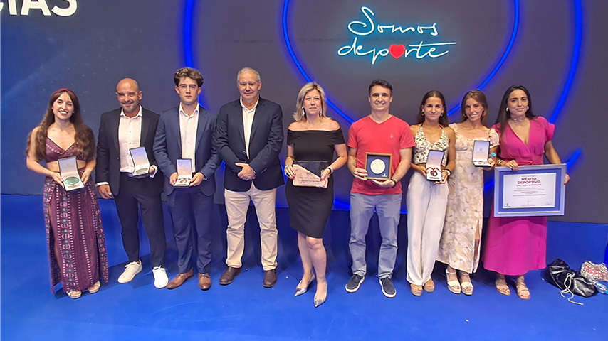 Representación de la UCLM en los reconocimientos al mérito deportivo 2024 de la Junta de Comunidades de Castilla-La Mancha.