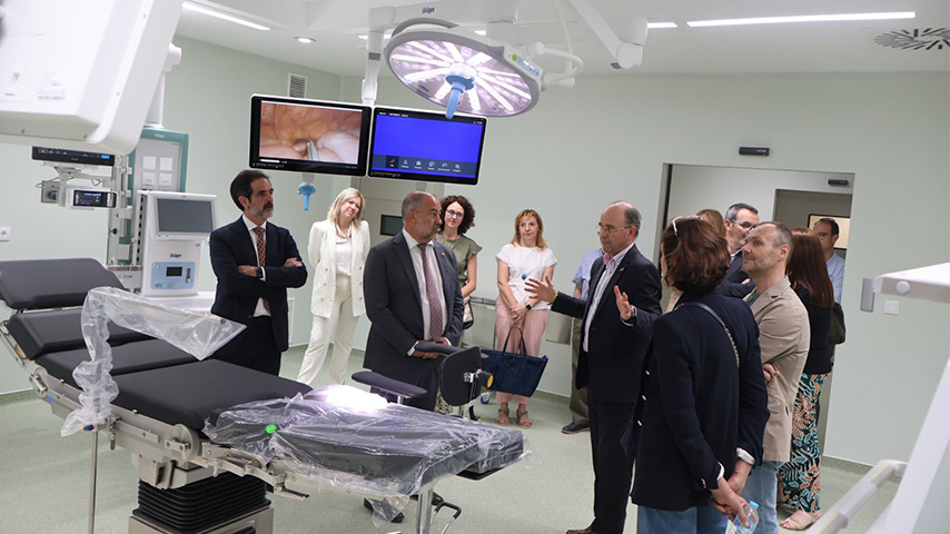 El Equipo de Gobierno de la UCLM conoce el área de Docencia del nuevo Hospital Universitario de Cuenca,